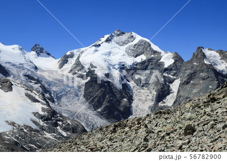 ピッツ・ベルニナ モルテラッチ氷河 ディアヴォレッツァ展望より ピッツ・ベルニナ モルテラッチ氷河 ディアヴォレッツァ展望より 56782900