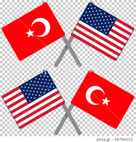 土耳其和美國國旗 56784152