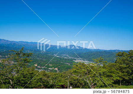 美の山公園 展望台より 秩父市街方面 美の山公園 展望台より 秩父市街方面 56784875