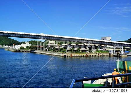牛深港周辺風景 鹿児島県長島往復フェリー港 天草市 熊本県 牛深港周辺風景 鹿児島県長島往復フェリー港 天草市 熊本県 56784893