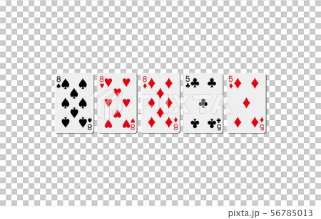 Playing card full house 56785013