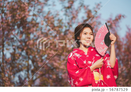 Woman with kimono Woman with kimono 56787529