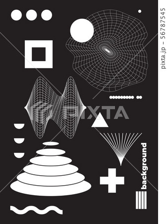 Vector Abstract Geometric Poster with shapes 56787545