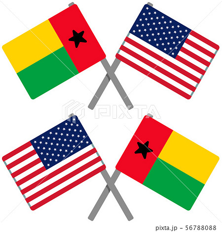 ギニアビサウとアメリカの旗