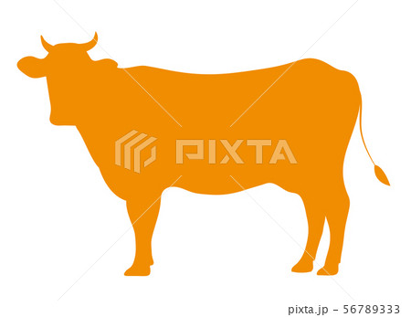 牛シルエット 56789333