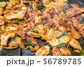 Dakgalbi, Korean style stir-fried chicken with vegetables and spicy sauce 56789785