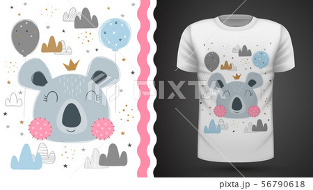 Cute coala - for print t-shirt 56790618