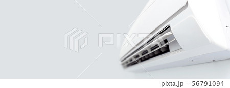 Air conditioner system on white wall room Air conditioner system on white wall room 56791094