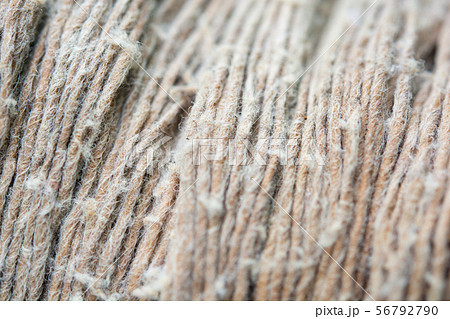 Macro of old fabric fibers background 56792790