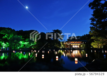 愛知県 名古屋市 徳川園 浮灯籠 愛知県 名古屋市 徳川園 浮灯籠 56794329