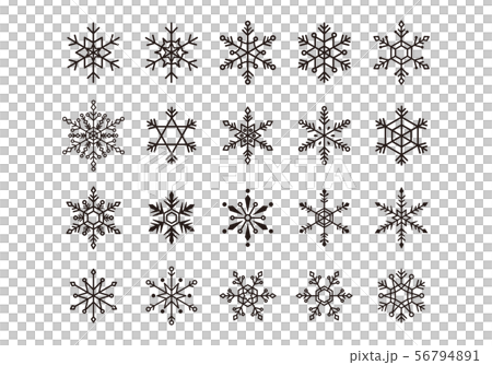 各種雪花 各種雪花 56794891