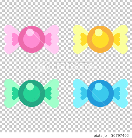 キャンディ 飴玉 のイラストのイラスト素材