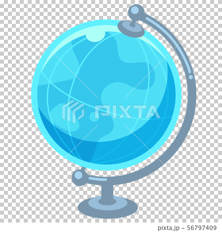 世界地図がわかる地球儀のイラスト 56797409