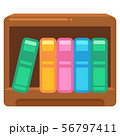 本と本棚（ブックスタンド）のイラスト 56797411