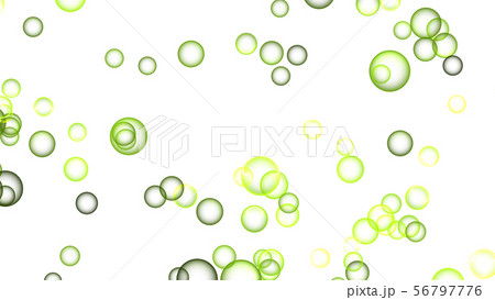 CGバブル　光を反射しながら浮かんでいくシャボン玉 56797776