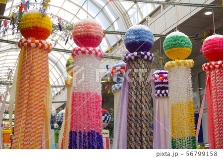 仙台七夕まつり 吹き流し　仙台市 56799158