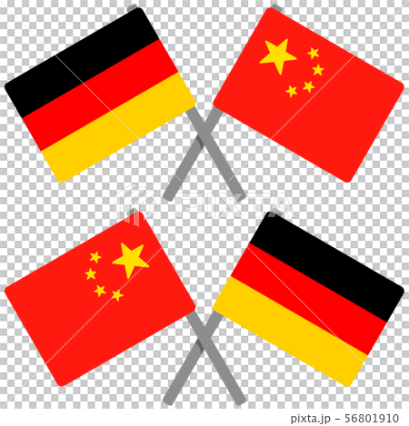German and Chinese flags 56801910