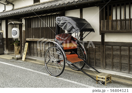大橋家住宅と人力車　美観地区　国指定重要文化財　岡山県倉敷市 56804121