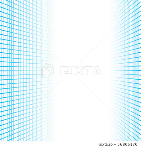 Perspective banner made of blue squares tiles. 56806170