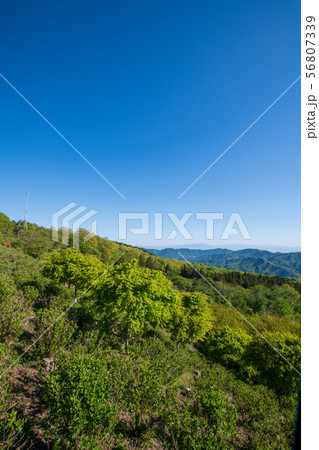 美の山公園　　周辺の山々赤城山　日光連山　東秩父方面山並み 56807339