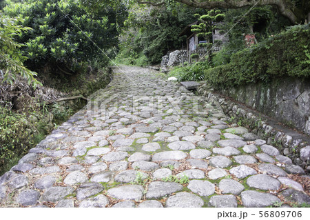 東海道菊川坂の石畳 56809706