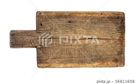 wooden cutting board isolated on white 56811608