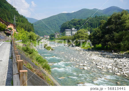 昼神温泉の阿知川、温泉地 56813441