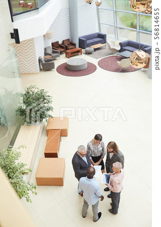 People Meeting in Business Lobby 56814655