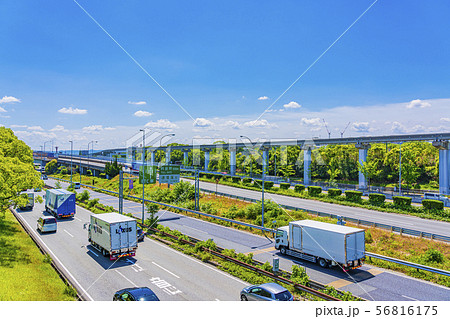 大阪　中央環状線　吹田JCT付近　 56816175