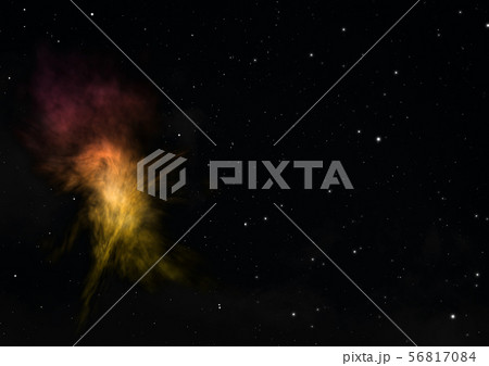Being shone nebula. 3D rendering 56817084