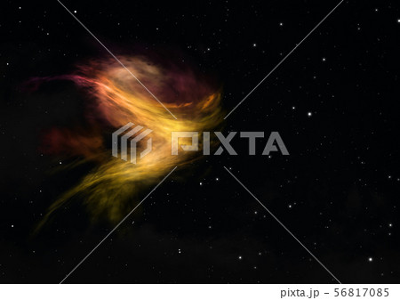 Being shone nebula. 3D rendering 56817085