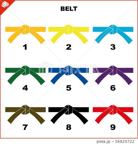 Colored belts for martial arts kimono set, dogi karate,bjj, judo, taekwondo, hapkido, karate. 56820722