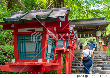 夏の貴船神社 参道 京都 夏の貴船神社 参道 京都 56821306