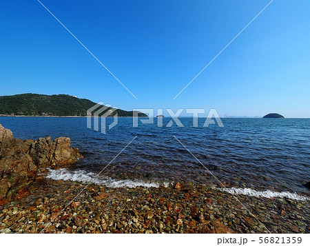 相生湾坪根から見る金ヶ崎(万葉岬) 播磨灘 相生湾坪根から見る金ヶ崎(万葉岬) 播磨灘 56821359