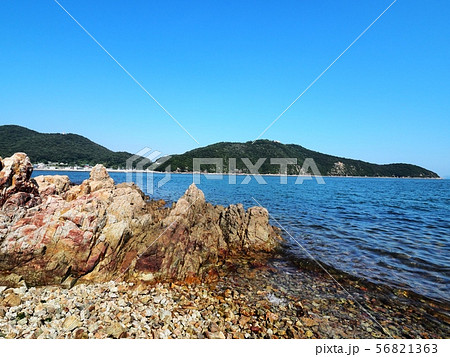 相生湾坪根から見る金ヶ崎（万葉岬）　播磨灘 56821363