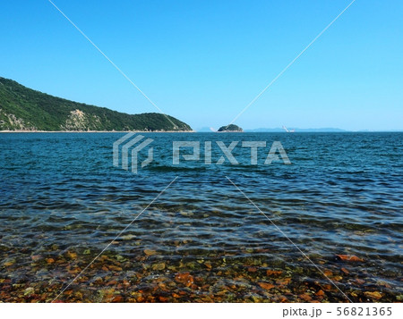 相生湾坪根から見る金ヶ崎(万葉岬) 播磨灘 相生湾坪根から見る金ヶ崎(万葉岬) 播磨灘 56821365