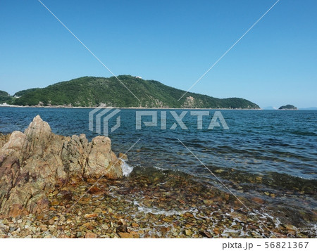 相生湾坪根から見る金ヶ崎（万葉岬）　播磨灘 56821367