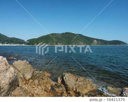 相生湾坪根から見る金ヶ崎(万葉岬) 播磨灘 相生湾坪根から見る金ヶ崎(万葉岬) 播磨灘 56821370