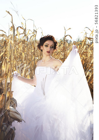 Young caucasian brunette woman portrait at Young caucasian brunette woman portrait at 56821393