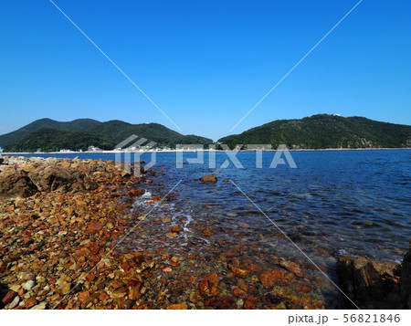 相生湾坪根から見る金ヶ崎（万葉岬）　播磨灘 56821846