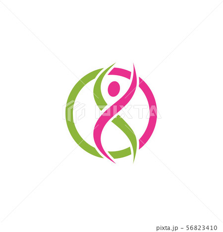 Health success people care logo and symbols 56823410
