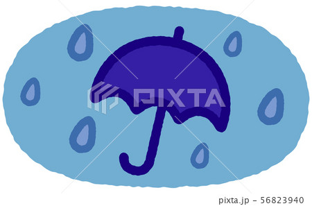 天気 雨 カットイラストのイラスト素材 56823940 Pixta