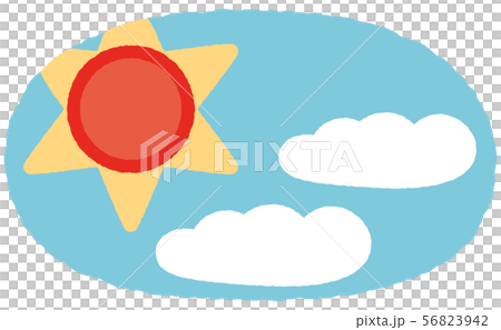 天氣晴朗卡通 56823942