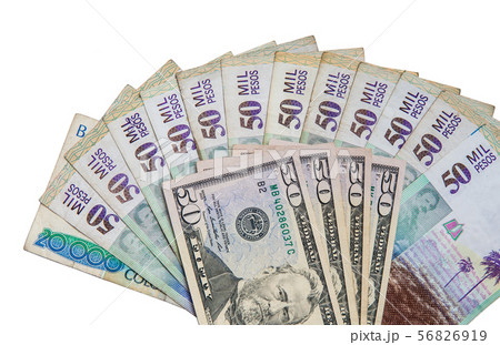 Exchange rate between US dollar and Colombian peso 56826919