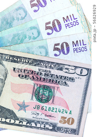 Exchange rate between US dollar and Colombian peso Exchange rate between US dollar and Colombian peso 56826929