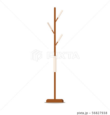 Wooden floor coat rack - hanger for cothes or towels. 56827938