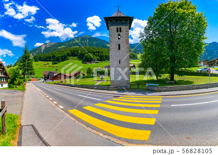 Swiss village Lungern, Switzerland Swiss village Lungern, Switzerland 56828105