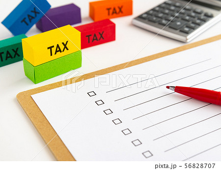 税金　TAX　増税　チェックリスト　やることリスト 56828707
