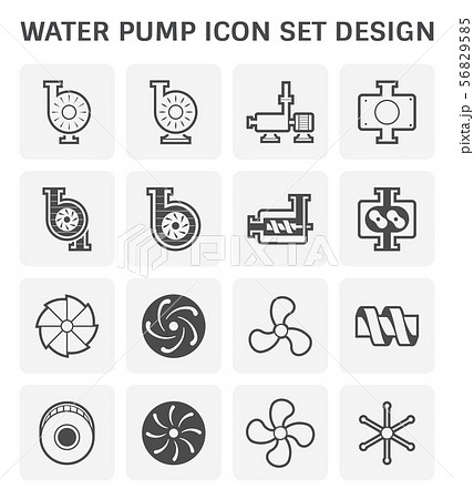 water pump icon 56829585