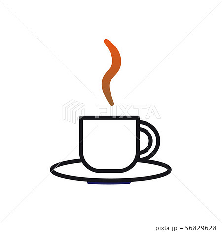 カフェ シンプル コーヒーカップのイラスト素材 56829628 Pixta